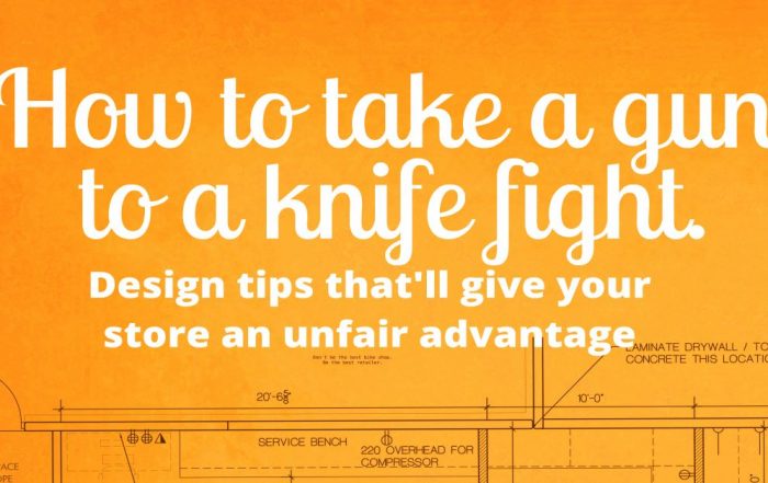 How to take a gun to a knife fight
