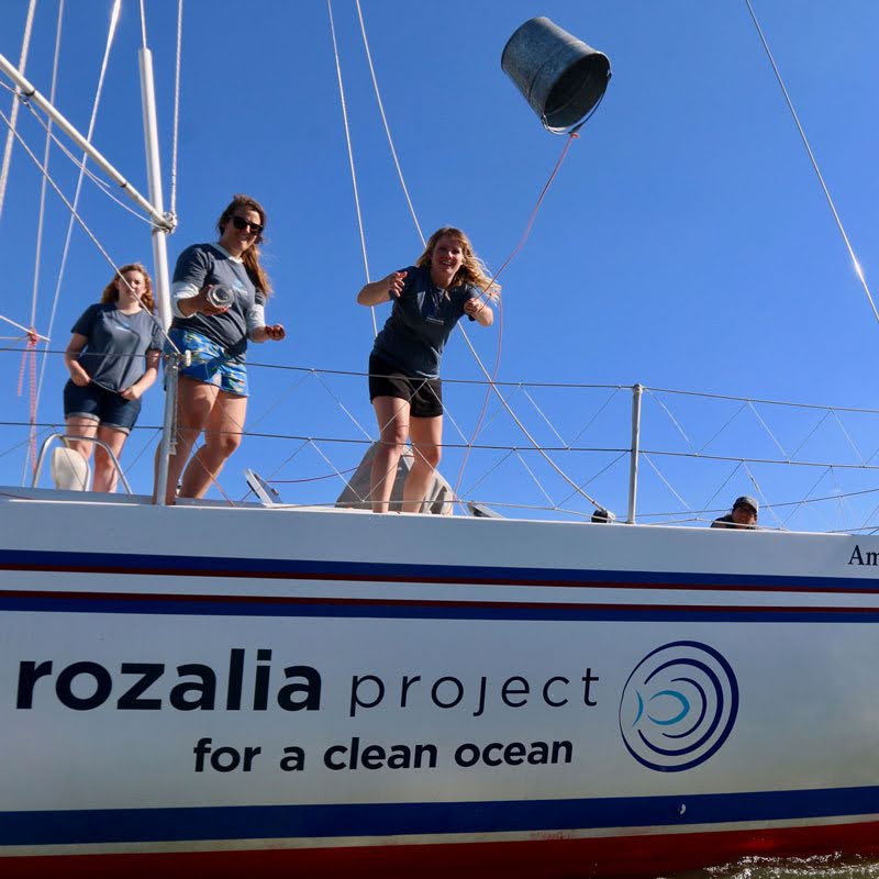 The team from Rozalia Project for a Clean Ocean conducting microplastic research in the Hudson River to both understand and prevent the problem.